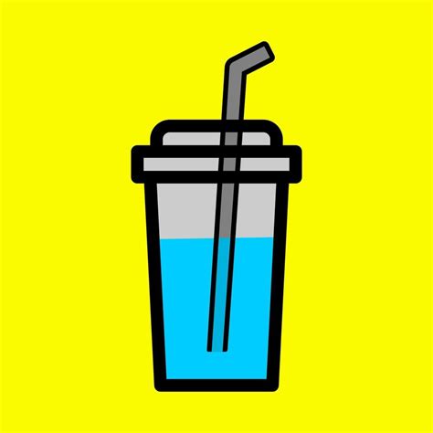 Vector illustration of drink cup in cartoon style 14886749 Vector Art ...