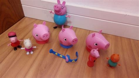 Kit Miniaturas Peppa Pig Surpresa Bonecos E Papai Pig Brinquedo