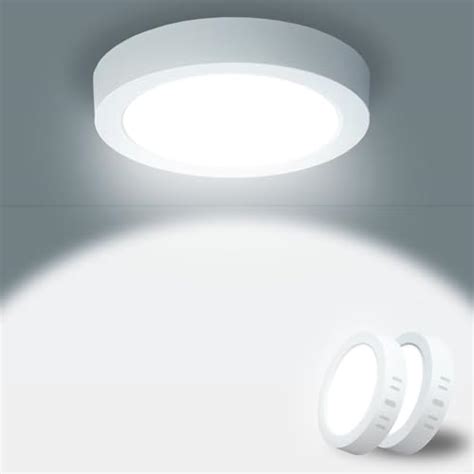 Yexati Lot De 2 Plafonnier LED 15W 1800LM Luminaire Plafonnier Moderne