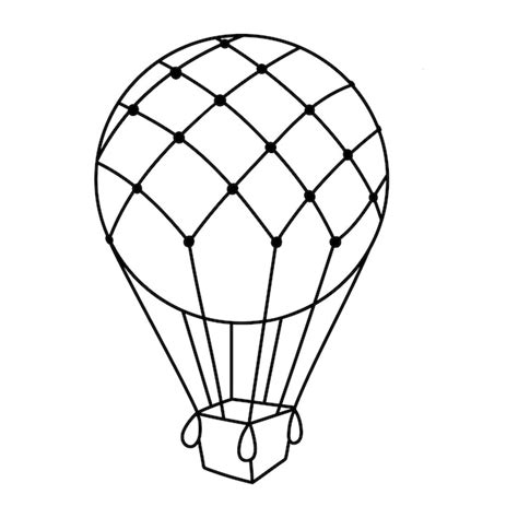 Hot Air Balloon Clipart Outline Images