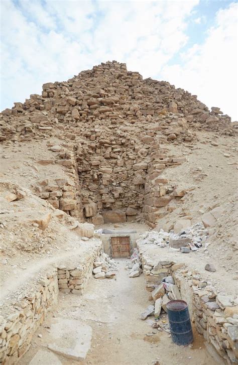 The 5th Dynasty Pyramid Of Sahure At Abu Sir Egypt Editorial