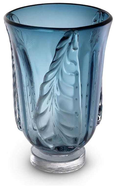 Casa Padrino Luxus Deko Glas Vase Blau X H Cm Elegante