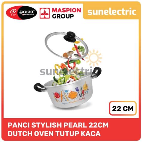 Jual Maspion ALU Panci Stylish Pearl 22 Cm DH Dutch Oven Panci