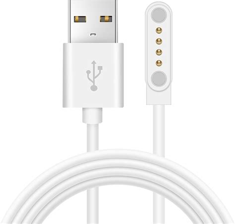 Vewiyt Cargador Magnético Universal Para Reloj Inteligente 4 Pines 7 62mm Cable De Carga Usb