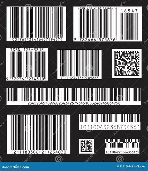 Bar Code Icon Set Of Modern Flat Barcode Can Be Use As A Template For