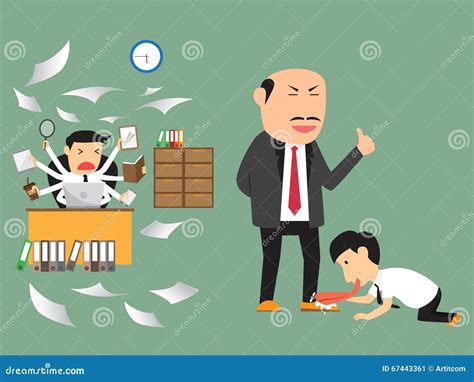 Bad And Good Employee Practice Business Concept Stock Vector