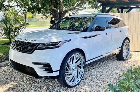 Ace 1 White Range Rover Velar On Brushed 26 Asantis