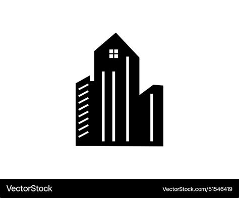 Simple House Logo Design Royalty Free Vector Image