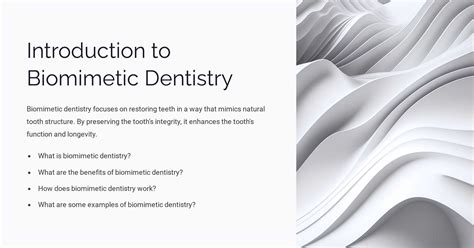 Introduction To Biomimetic Dentistry