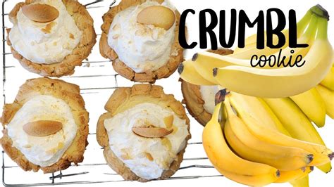 CRUMBL COPYCAT Banana Cream Pie Cookies YouTube