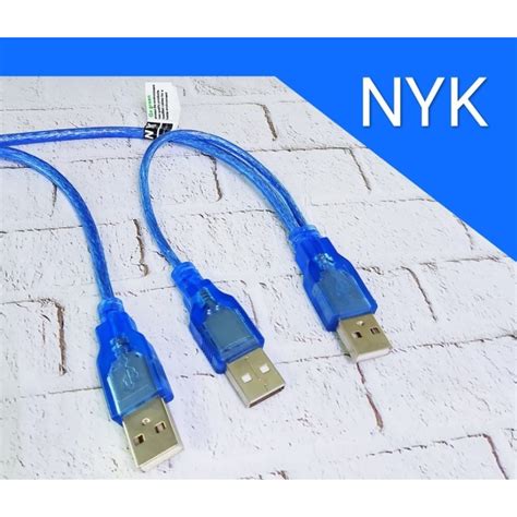 Jual Usb A Male To 2 Usb A Male Splitter Cable Nyk Kabel Usb Cabang