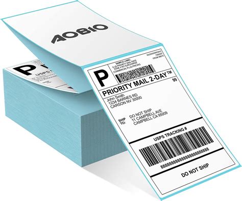 Aobio 4x6 Direct Thermal Shipping Label Paper 500pcs Commercial Grade Thermal