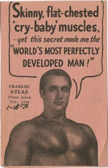 Charles Atlas Advertisement Excerpt Rogue Fitness