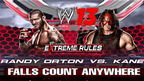 WWE Randy Orton Vs Kane Falls Count Anywhere Match Extreme Rules 2012