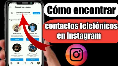 C Mo Encontrar Contactos Telef Nicos En Instagram Youtube