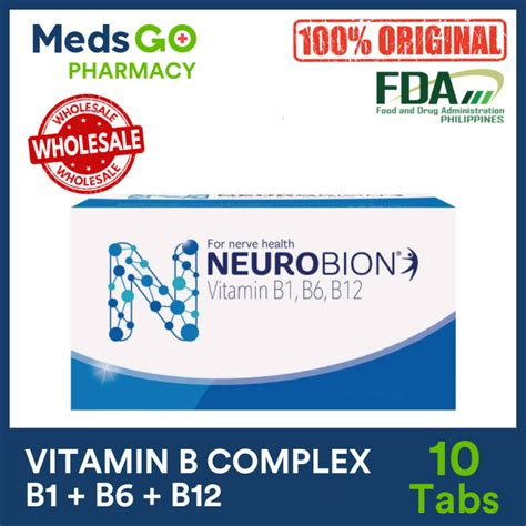 NEUROBION Vitamin B Complex B1 B6 B12 100mg 200mg 200mcg 10 Tablets