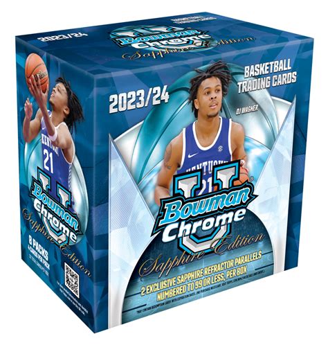 2023 24 Bowman University Chrome Basketball Sapphire Edition ボウマン