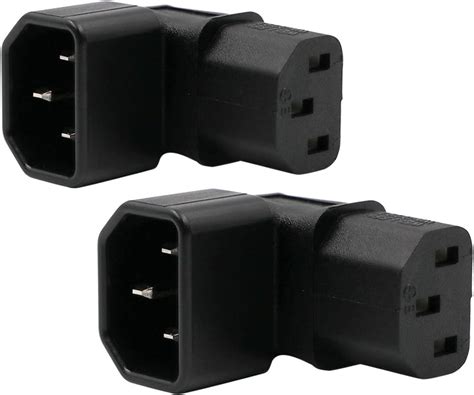 Amazon Iec C To C Power Adapter Pdu Plug Socket Up Degree