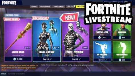 🔴 The Skull Trooper Is Back V Bucks Giveaway Fortnite Battle Royale Youtube