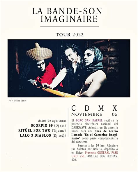 La Bande Son Imaginaire Tendr Doble Presentaci N En Ciudad De M Xico