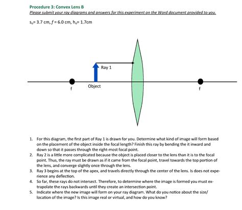 Solved Experiment 1: Ray Diagrams To complete this lab, you | Chegg.com