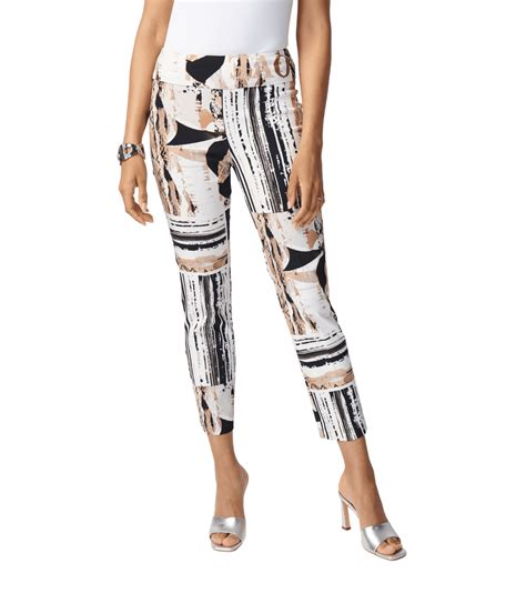 Joseph Ribkoff 241265 Patchwork Print Cropped Pants Muskoka Bay Clothing