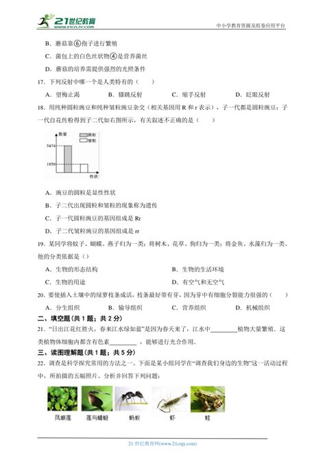 2023年生物中考名校联考经典真题卷2（含解析） 21世纪教育网