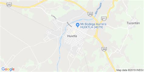 Mapa De Huixtla Chiapas Mapa De Mexico