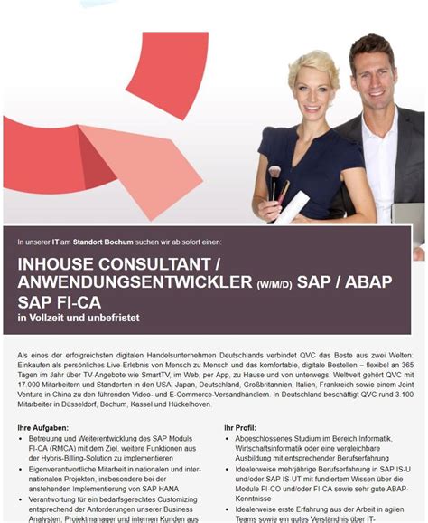 Sap Inhouse Consultant Abap Sap Fi Ca Sap Job Consulting