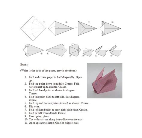 Origami Bunny Craft