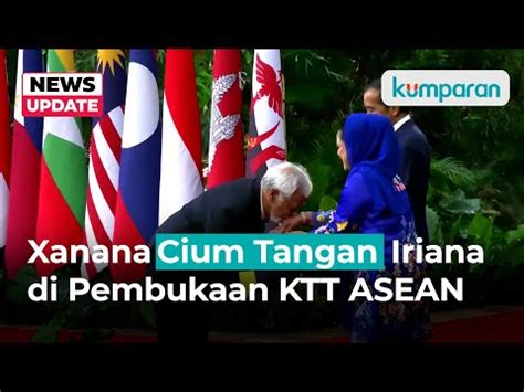 Momen Pm Timor Leste Xanana Gusmao Cium Tangan Iriana Di Depan Jokowi