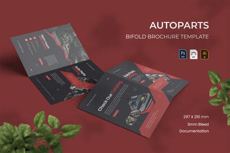 Autoparts Bifold Brochure By Vunira Thehungryjpeg