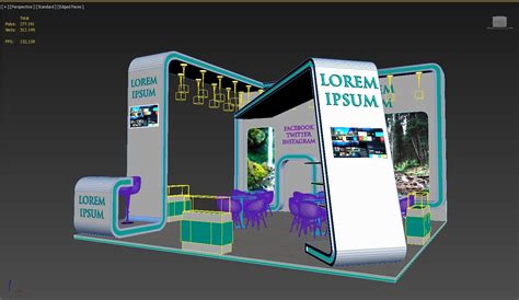 Booth Exhibit Stand 3D Model TurboSquid 1615011