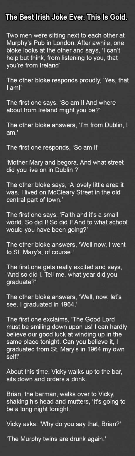 Irish Jokes Ideas Irish Jokes Irish Funny Jokes