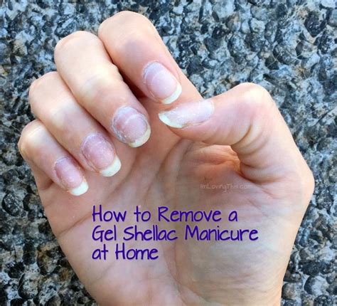 How To Remove Gel Shellac Manicure At Home