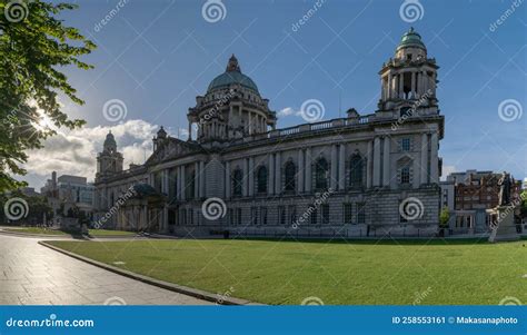 View of the Historic Belfast City Hall and Titanic Gardens in Downtown ...