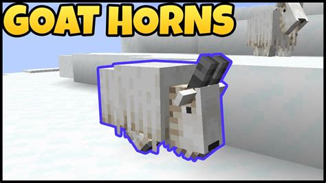 How To Get GOAT HORNS In MINECRAFT YouTube