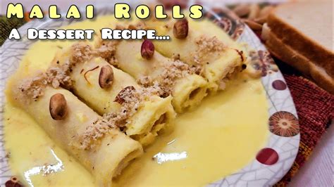 Bread Malai Rolls How To Make Malai Rolls Recipe Youtube