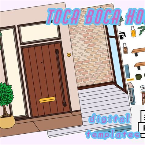 Printable Toca Boca House Toca Boca Papercraft Quiet Book 50 Off