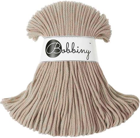 Bobbiny Corde Macramé Tressée Junior 3mm Beige 100m Amazon fr