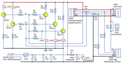 Usb Interface Signal Monitoring Circuit Full Project Available