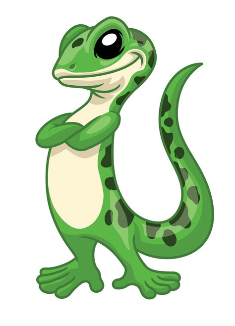 Gecko Funny cartoon mascot 23173034 Vector Art at Vecteezy