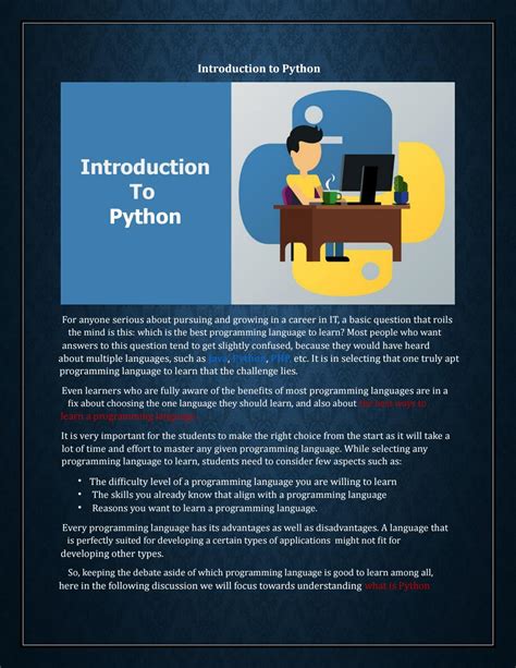 Introduction To Python By Learning And Teaching Online Courses Issuu