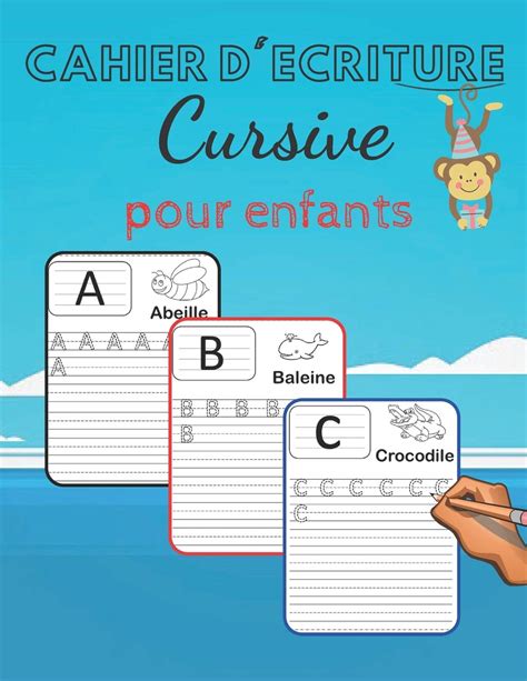 Buy Cahier Décriture Cursive Maternelles Et Cp Apprendre Les Lettres De A à Z Majuscules Et