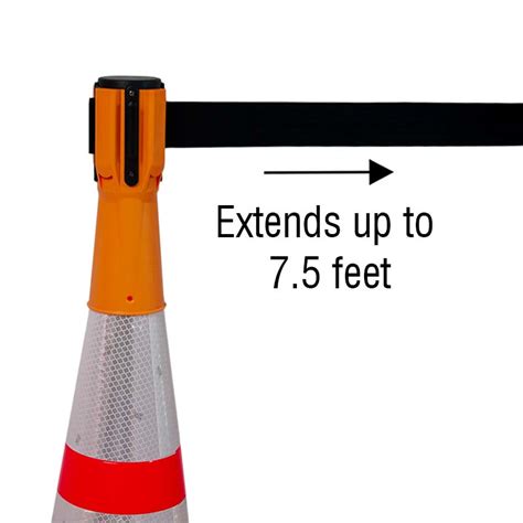 Cone Mounted Retractable Belt Barrier Order Now