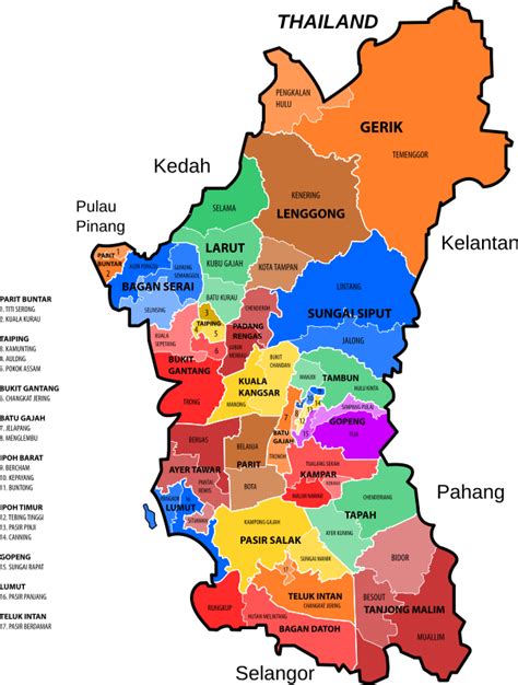 Perak new electoral map - Openclipart