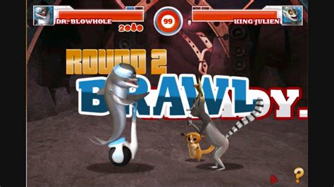 Super Brawl Dr Blowhole Vs King Julien Youtube