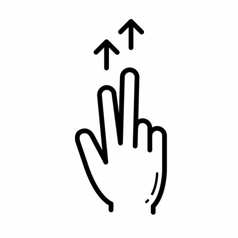 Finger, flick, flick up, gesture, touch, touch gesture icon - Download ...