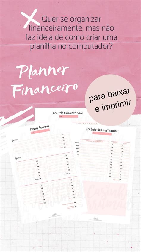 Pin Em Organiza O Financeira