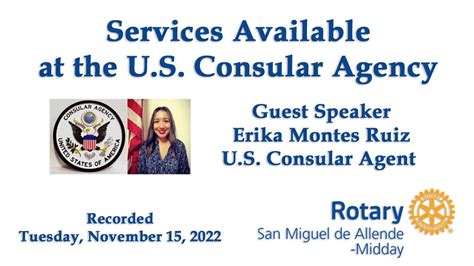 U S Consular Agency Services For San Miguel De Allende Youtube